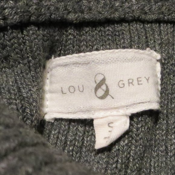 Lou & Grey Turtleneck Knit Sweater Gray S - Picture 9 of 10